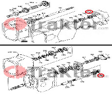 CUSCINETTO ALBERO PTO ORIGINAL KUBOTA 08101-06303