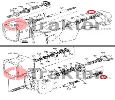 CUSCINETTO ALBERO PTO ORIGINAL KUBOTA 08101-06303