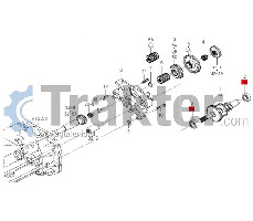 COJINETE DEL EJE DEL SISTEMA DE TRANSMISIÓN ORIGINAL ISEKI V600-110-620-50
