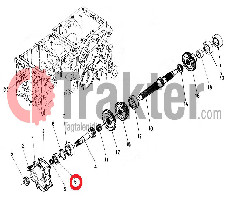 KUGELLAGER ANTRIEBSWELLE ALUMINIUM-DECKEL ORIGINAL KUBOTA 08101-06203