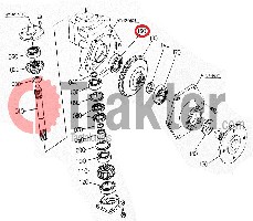CUSCINETTO RUOTA ANTERIORE ALBERO ESTERNA 08101-06305 OEM