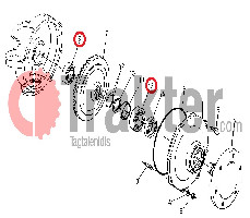 CONJUNTO DE RUEDAS FRONTALES PARA RODAMIENTOS SET 08101-06206 08101-06207 OEM