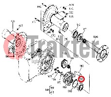 CUSCINETTO ALBERO POSTERIORE ORIGINAL KUBOTA 08101-06011 08131-06011