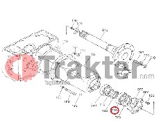 CUSCINETTO ALBERO POSTERIORE ORIGINAL KUBOTA 08101-06212