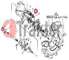 CUSCINETTO COPERCHIO ALBERO LATO SUPERIORE ORIGINAL KUBOTA 08101-06303