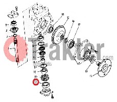 CUSCINETTO ALBERO VERTICALE DIFFERENZIALE ANTERIOREE SOTTO 08101-06006 OEM