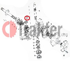 KUGELLAGER SENKRECHTE ACHSE OBEN 4X4 08101-06303 PL501-12150 T2050-23470 OEM