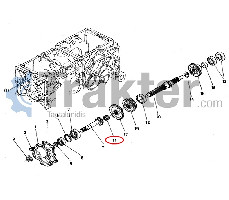 NADELLAGER ANTRIEBSWELLE ORIGINAL KUBOTA 08821-62017