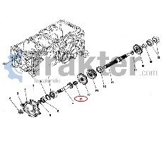 NADELLAGER ANTRIEBSWELLE ORIGINAL KUBOTA 08821-62017
