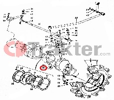 AXIALKUGELLAGER DIFFERENTIAL VORN ORIGINAL KUBOTA 08400-00010