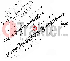 CUSCINETTO BOBINA DIFFERENZIALE ORIGINAL KUBOTA 08221-07204 08211-07204