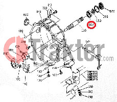 EJE PROPULSOR COJINETE VOLANTE DE ALMACENAMIENTO 08121-06005 T2450-23400 T2050-23400 OEM