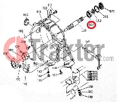 ALBERO DI TRASMISSIONE CUSCINETTO APPOGGIAMENTO DEL VOLANO 08121-06005 T2450-23400 T2050-23400 OEM
