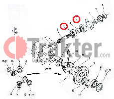 KUGELLAGER KEGELRAD 4X4 DIFFERENTIAL VORN 08101-06305 OEM