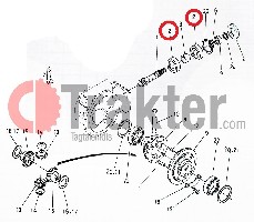 CUSCINETTO BOBINA 4X4 DIFFERENZIALE ANTERIOREE 08101-06304 PL501-12170 OEM