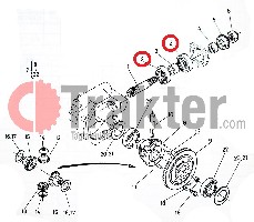 CUSCINETTO BOBINA 4X4 DIFFERENZIALE ANTERIOREE 08101-06305 OEM