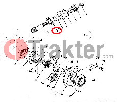 BOBINA DE RODAMIENTO DE RUEDA FRONTAL KUBOTA ORIGINAL 38450-21980 37230-26740