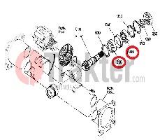 KUGELLAGER KEGELRAD DIFFERENTIAL VORN ORIGINAL KUBOTA 34070-12200