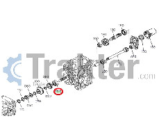 COJINETE DE BOBINAS DE DIFERENCIAL TRASERO ORIGINAL KUBOTA 64441-22170 34070-22260 08101-06305