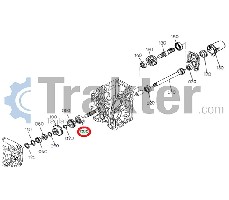 CUSCINETTO BOBINA DIFFERENZIALE POSTERIORE ORIGINAL KUBOTA 64441-22170 34070-22260 08101-06305