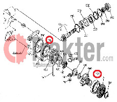 KUGELLAGER PLANETENGETRIEBE 4X4 VORN 08101-06212 OEM
