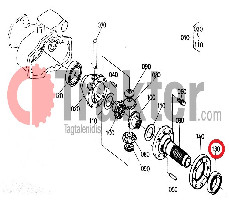 CUSCINETTO GRUPPO DIFFERENZIALE ANTERIORE 4X4 ORIGINAL KUBOTA 08101-06909