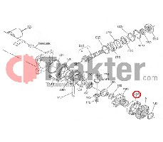 KUGELLAGER PLANETENGETRIEBE VORN ORIGINAL KUBOTA 08101-06212