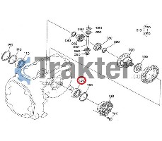 DIFERENCIAL TRASERO LLEVANDO 08101-06208 6A700-16590 K7561-12150 MM001-06208 TC210-26280 OEM