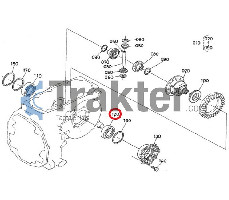CUSCINETTO DIFFERENZIALE POSTERIORE 08101-06208 6A700-16590 K7561-12150 MM001-06208 TC210-26280 OEM