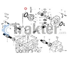 DIFERENCIAL TRASERO LLEVANDO ORIGINAL ISEKI V600-110-601-00