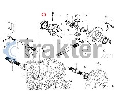 CUSCINETTO DIFFERENZIALE POSTERIORE ORIGINAL ISEKI V600-110-601-00