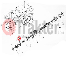 COJINETE 1ER EJE CAJA DE CAMBIOS KUBOTA ORIGINAL 08101-06304