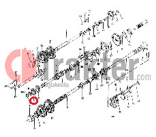 EJE PROPULSOR PARA COJINETE DE CAJA DE ENGRANAJES DELANTERO 08151-06305 OEM