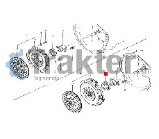 CUSCINETTO FRIZIONE PER DOPPIA DISCO FRIZIONE ORIGINAL ISEKI 1415-120-004-00