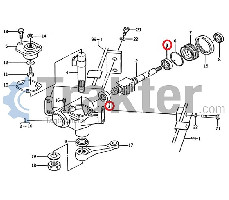 COJINETE SUPERIOR DE VOLANTE 1614-406-212-00 OEM