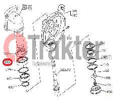 CUSCINETTO RUOTA SOSPENSIONE 1o ORIGINAL KUBOTA 08101-06911