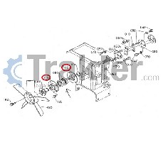 CUSCINETTO DI SUPPORTO ORIGINAL KUBOTA 67156-54840