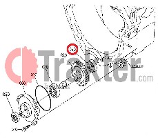 CUSCINETTO APPOGGIAMENTO DEL VOLANO 4X4 ORIGINAL KUBOTA 08101-06203