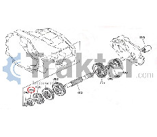 CUSCINETTO ALBERO CAMBIO ORIGINAL KUBOTA 64441-22170 34070-22260 08101-06305