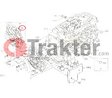 GEARBOX HOLDER BEARING ORIGINAL KUBOTA 34076-60465 34076-60460 34070-20460