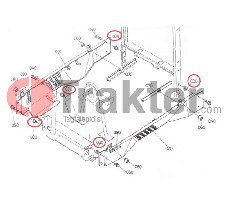 TUERCA PARA COJINETE DE CAPÓ KUBOTA ORIGINAL 34070-41610