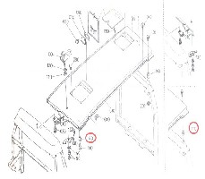 SILENTBLOCK MOTORHAUBE SCHRAUBENMUTTER ORIGINAL KUBOTA 34070-41610