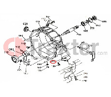 PARTE POSTERIOR PARA CUERPO DE MOTOR DEL COJINETE KUBOTA ORIGINAL 37410-51220