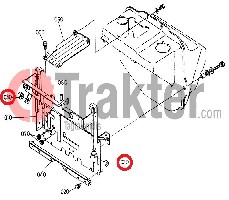 BUSSOLA LATERALE COPERCHIO BASE SERBATOIO ORIGINAL KUBOTA 30400-17980