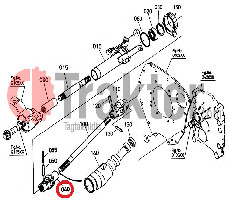 JOINT CROSS 4X4 FRONT ORIGINAL KUBOTA 6A320-57543