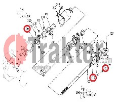 GIUNTO A CROCE FORCELLA CORTE PER ALBERO 4X4 16 DENTI ORIGINAL KUBOTA 67810-57320 67810-57324