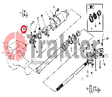 JOINT CROSS FORK SHORT FOR AXIS 4X4 ORIGINAL KUBOTA 66591-56310 66591-56410