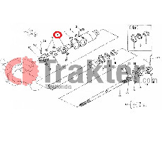 HORQUILLA DE CRUZ CRUZADA LARGA PARA EJE 4X4 16 DIENTES KUBOTA ORIGINAL 67810-57340
