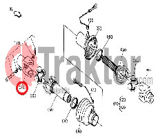 GABELKOPF PTO ORIGINAL KUBOTA 70834-58120