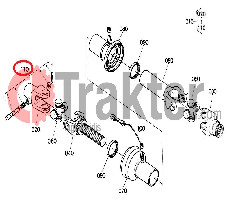 GIUNTO PTO FORCELLA CON SICUREZZA ORIGINAL KUBOTA 70678-58220